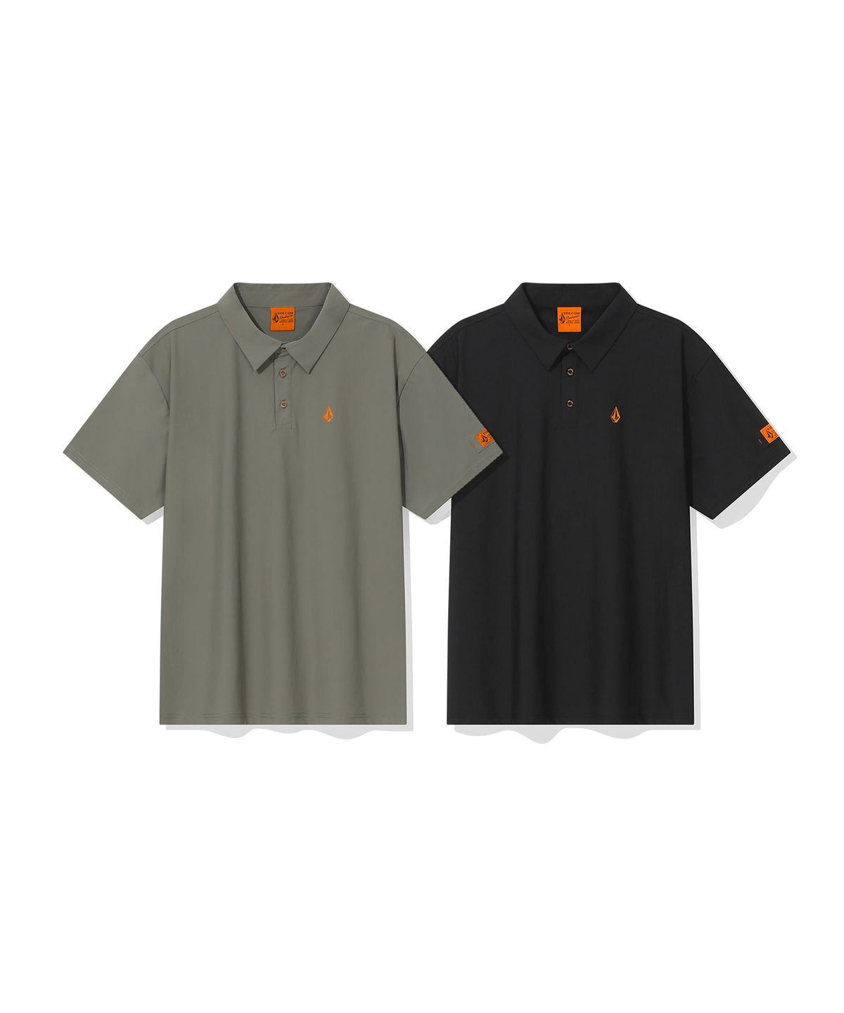 볼컴(VOLCOM) 워크웨어 V.Co 테크 컴포트핏 폴로셔츠(라이트 카키)