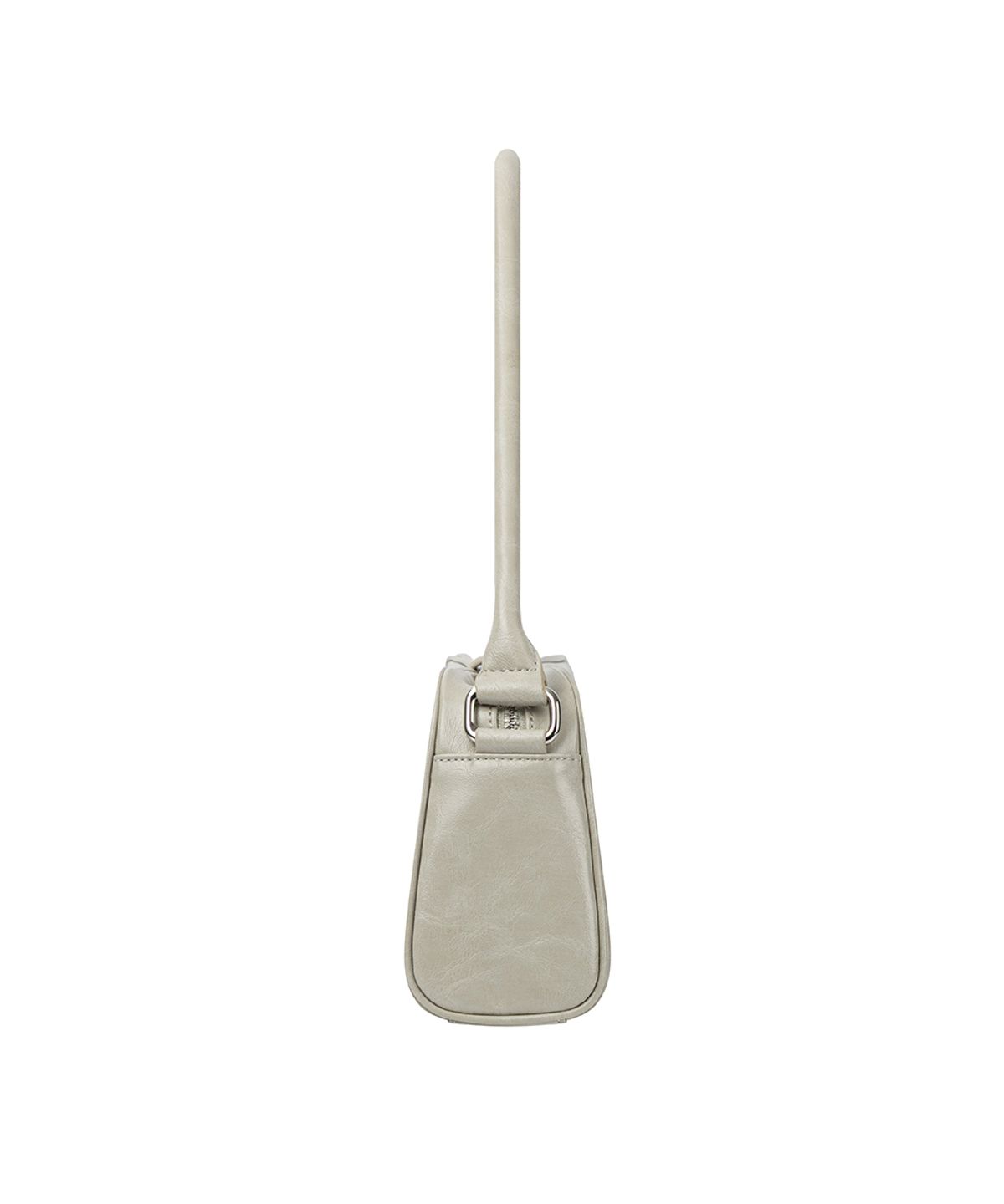 트리밍버드(TREEMINGBIRD) Square Flap Leather Shoulder Bag [ Light Gray ]