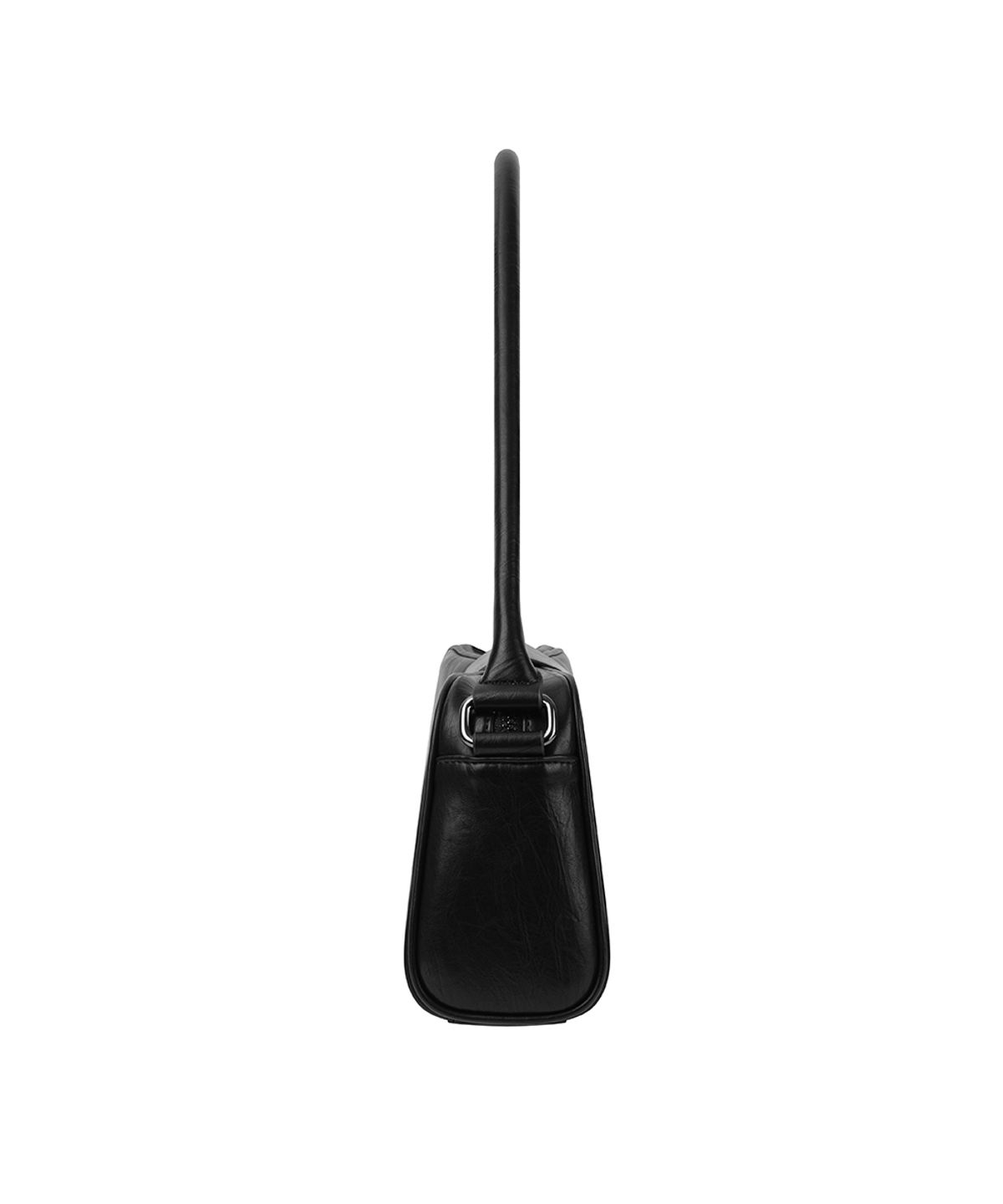 트리밍버드(TREEMINGBIRD) Square Flap Leather Shoulder Bag [ Black ]