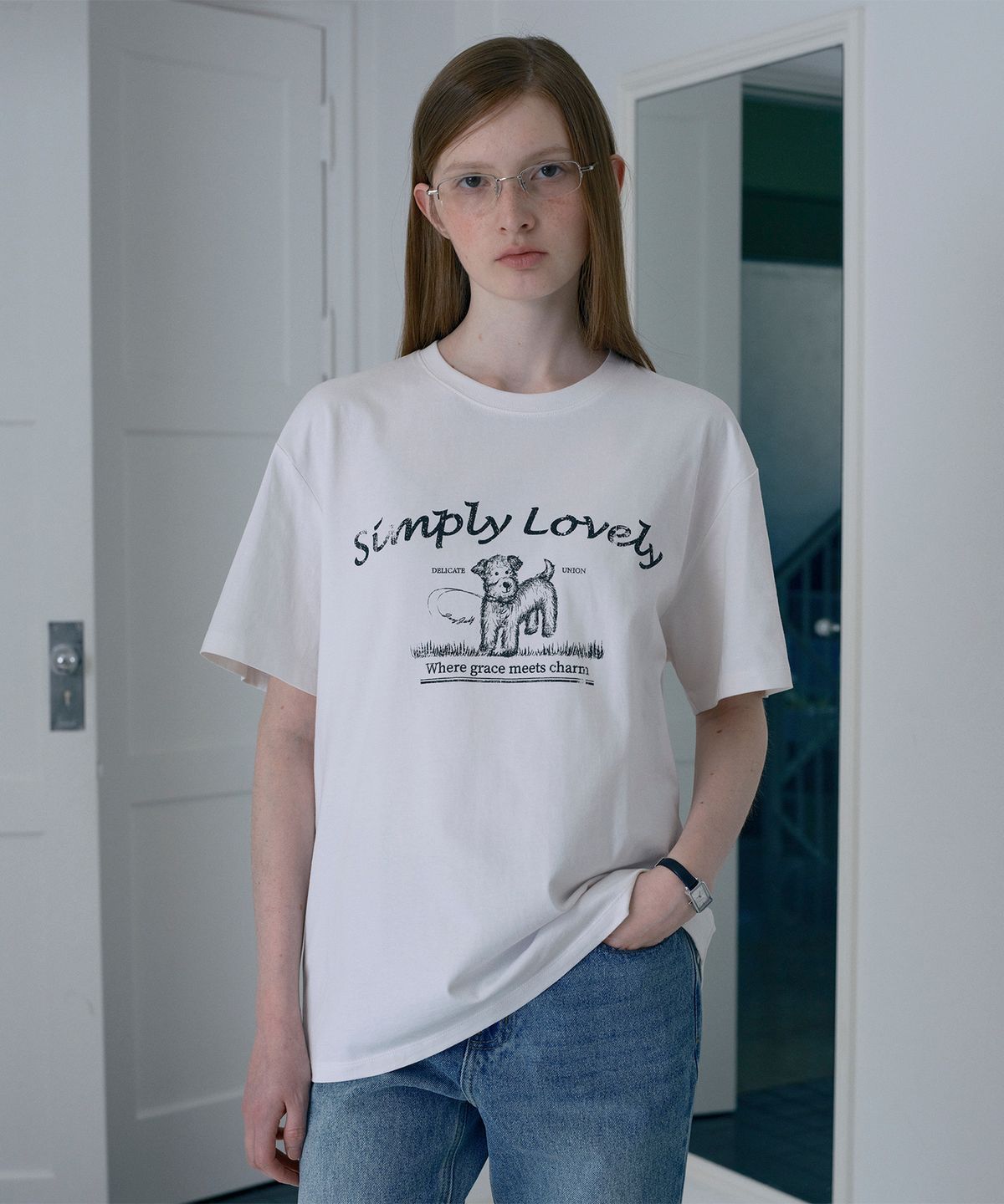 쥬시쥬디(JUCYJUDY) 퍼피그래픽티셔츠 J1TS320A
