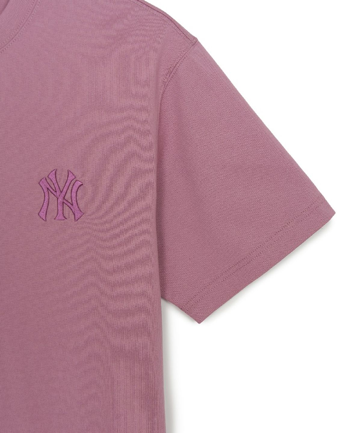 엠엘비(MLB) 빈티지 데님라이크 모노티브 오버핏 반팔 티셔츠 NY (Pink)
