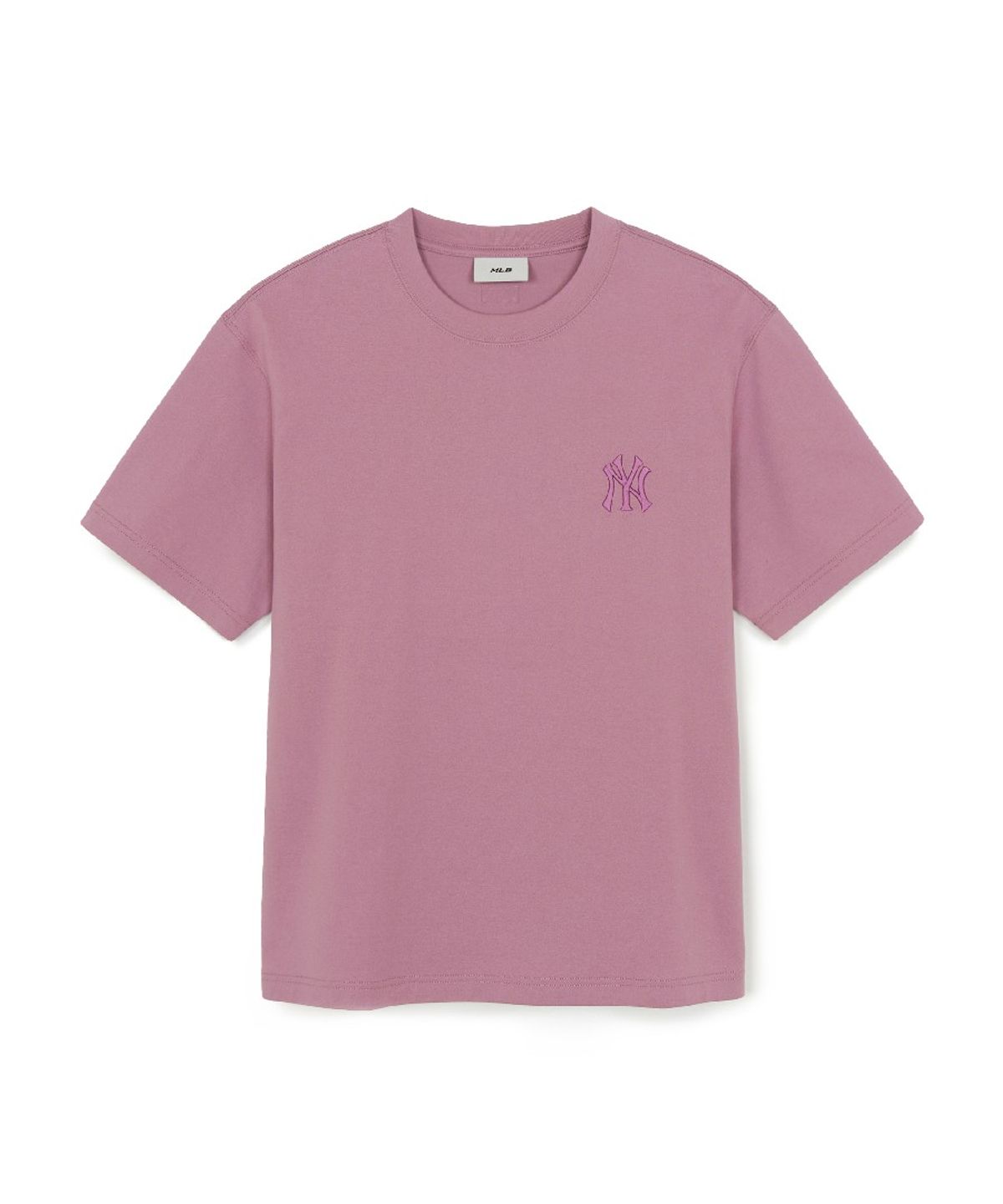 엠엘비(MLB) 빈티지 데님라이크 모노티브 오버핏 반팔 티셔츠 NY (Pink)
