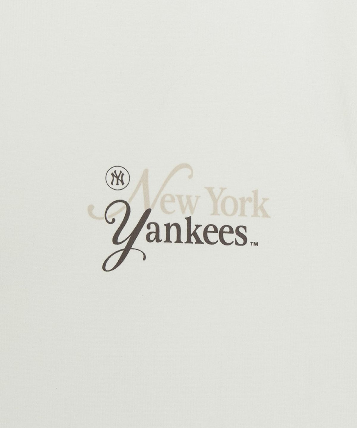 엠엘비(MLB) 셰리프 레터링 세미 오버핏 반팔 티셔츠 NY (Ivory)