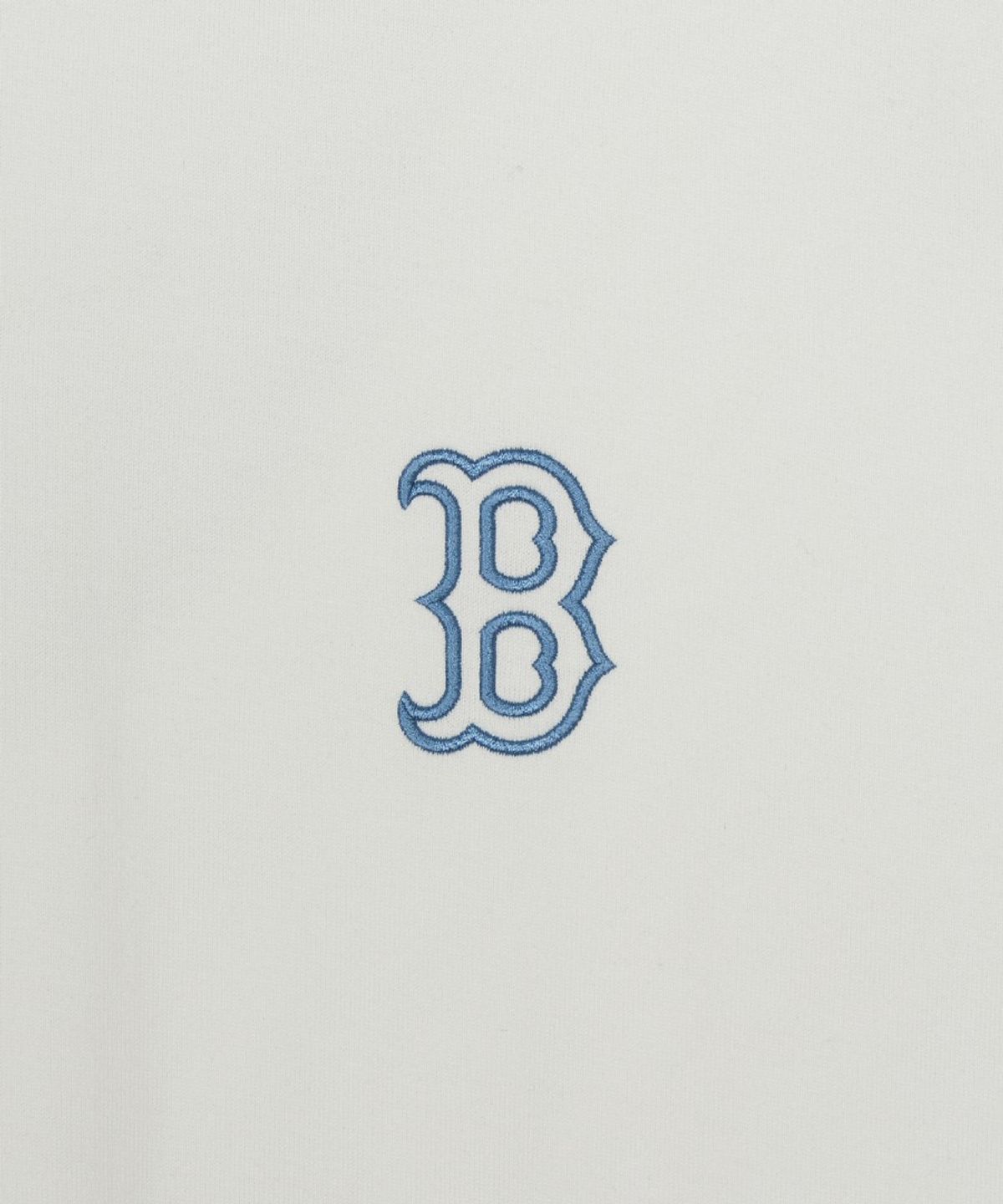 엠엘비(MLB) 빈티지 데님라이크 모노티브 오버핏 반팔 티셔츠 BOS (Ivory)