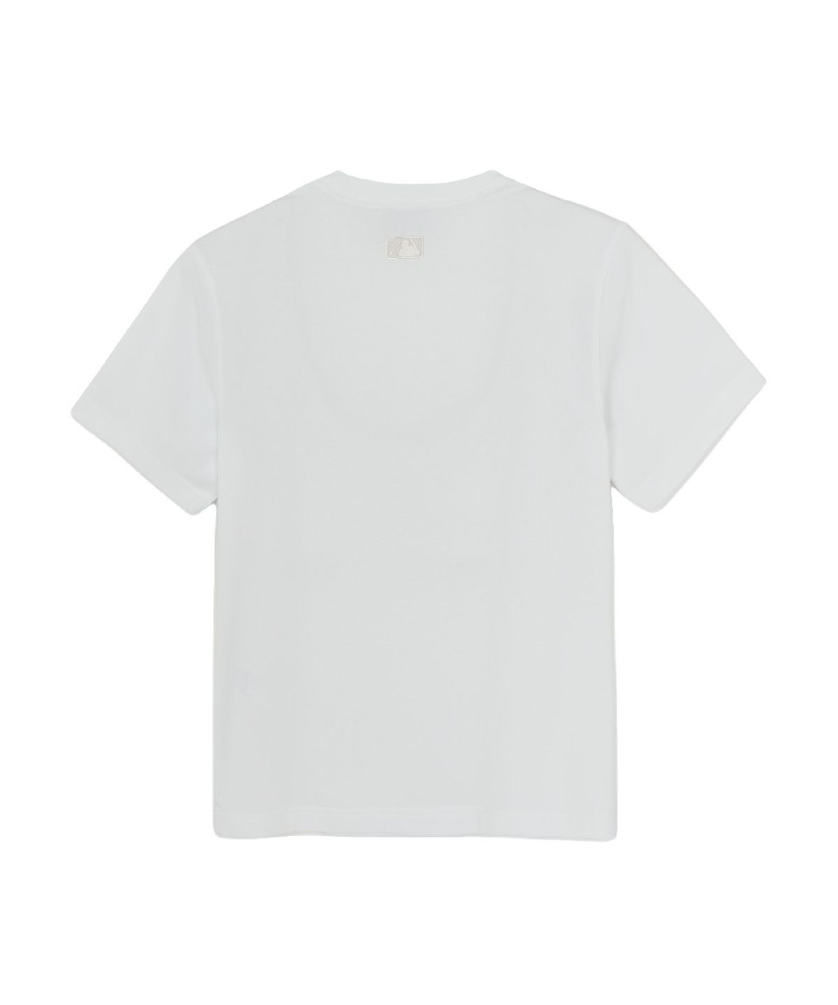 엠엘비(MLB) 베이직 스몰 로고 세미 오버핏 반팔 티셔츠 NY (White)