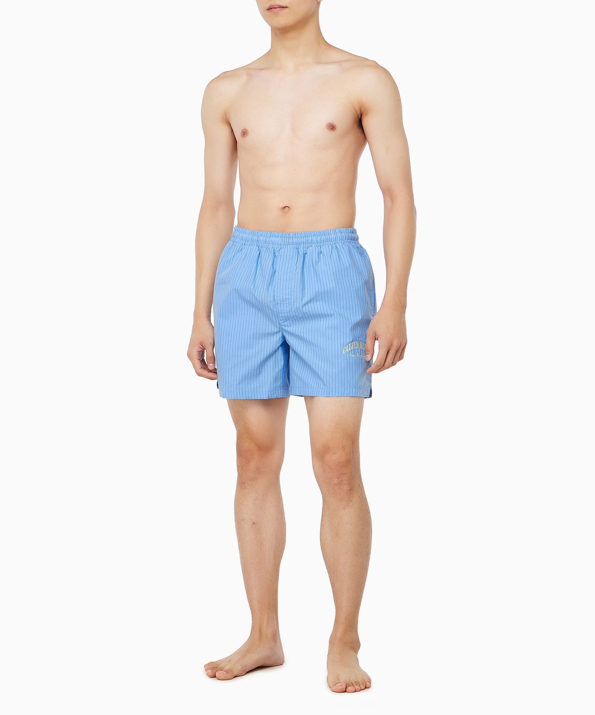 캘빈클라인 언더웨어(CALVIN KLEIN UNDERWEAR) 남성 코튼 포플린 그래픽 슬립 쇼츠_NM3011CJT