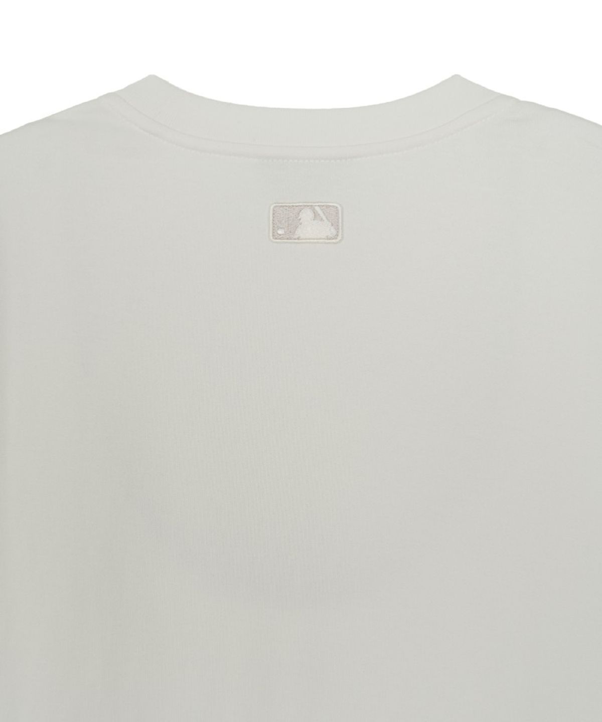 엠엘비(MLB) 셰리프 스몰레터링 로고 레귤러핏 반팔 티셔츠 NY (Ivory)