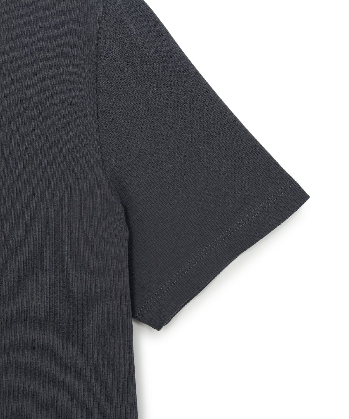 엠엘비(MLB) 여성 빈티지 슬림 골지 반팔 티셔츠 PHI (D.Charcoal Grey)