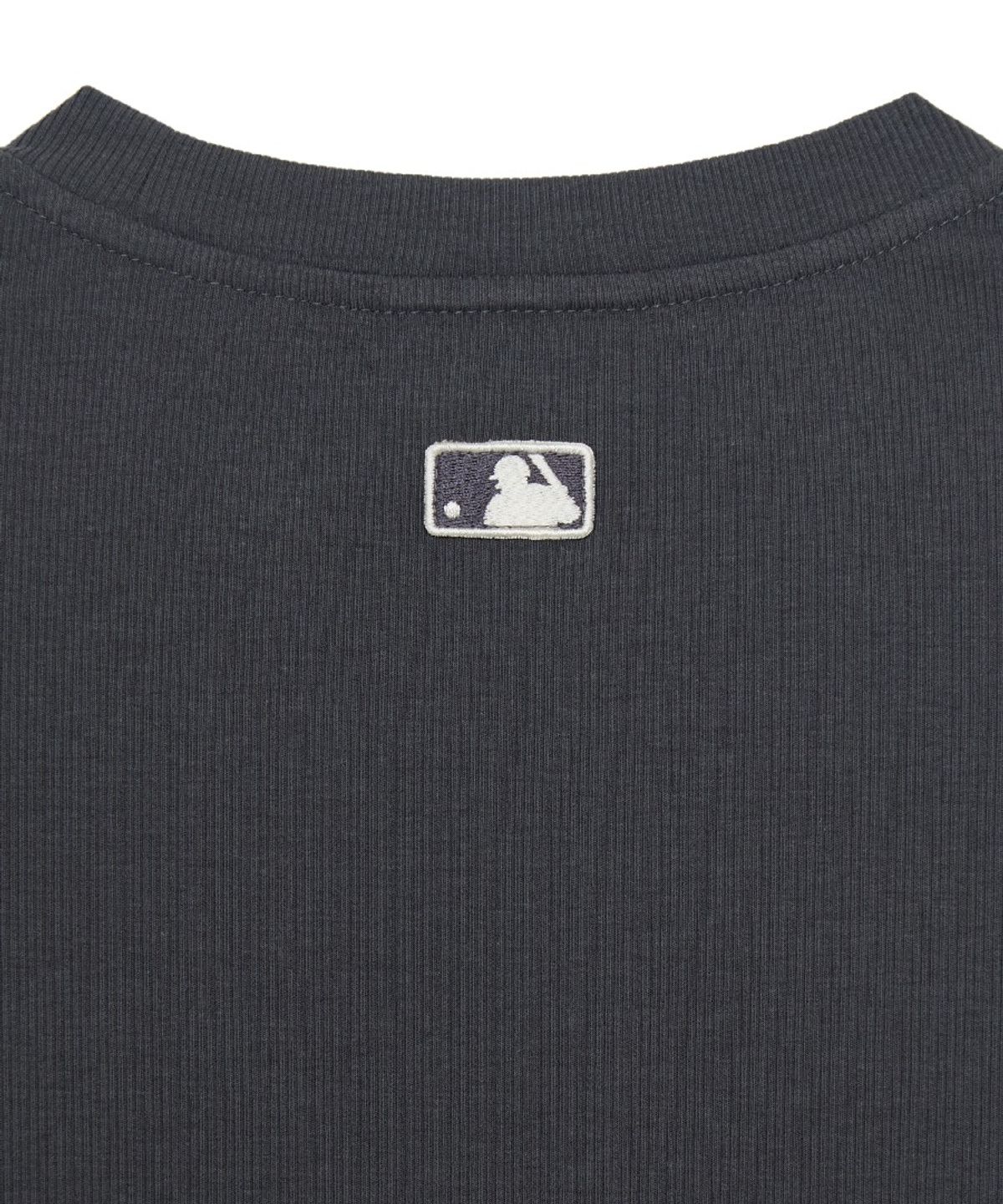 엠엘비(MLB) 여성 빈티지 슬림 골지 반팔 티셔츠 PHI (D.Charcoal Grey)