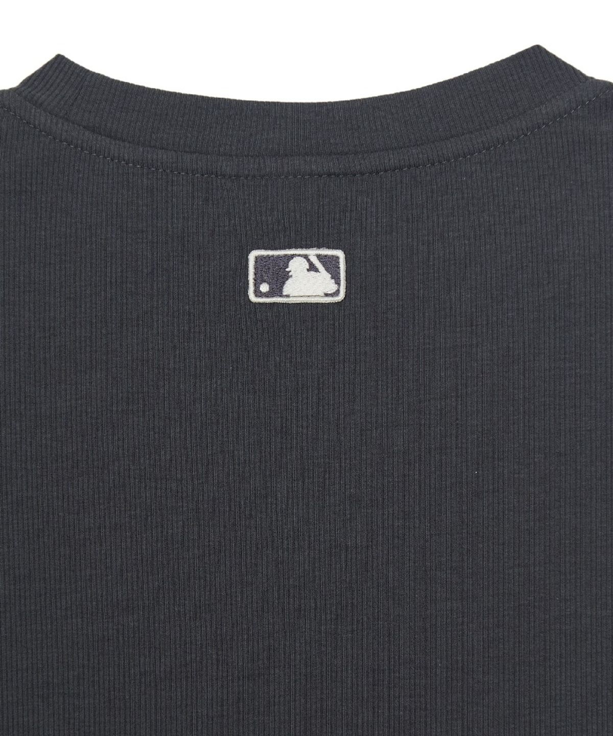 엠엘비(MLB) 여성 빈티지 슬림 골지 반팔 티셔츠 SD (D.Charcoal Grey)