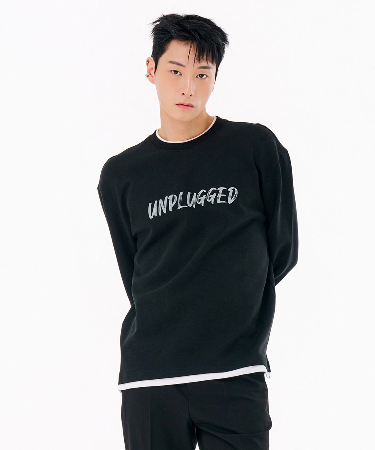 체이스컬트(CHASECULT) 남성 레이어드 그래픽 티셔츠-FARK5117B03