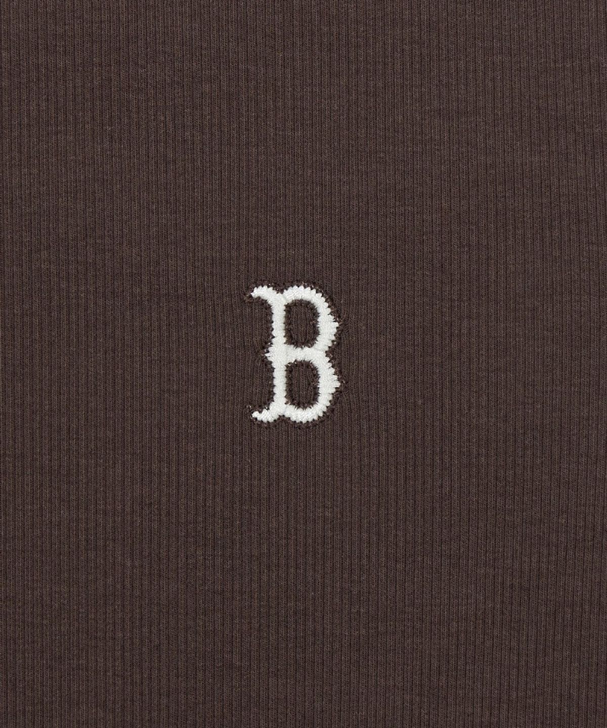 엠엘비(MLB) 여성 빈티지 슬림 골지 반팔 티셔츠 BOS (D.Brown)