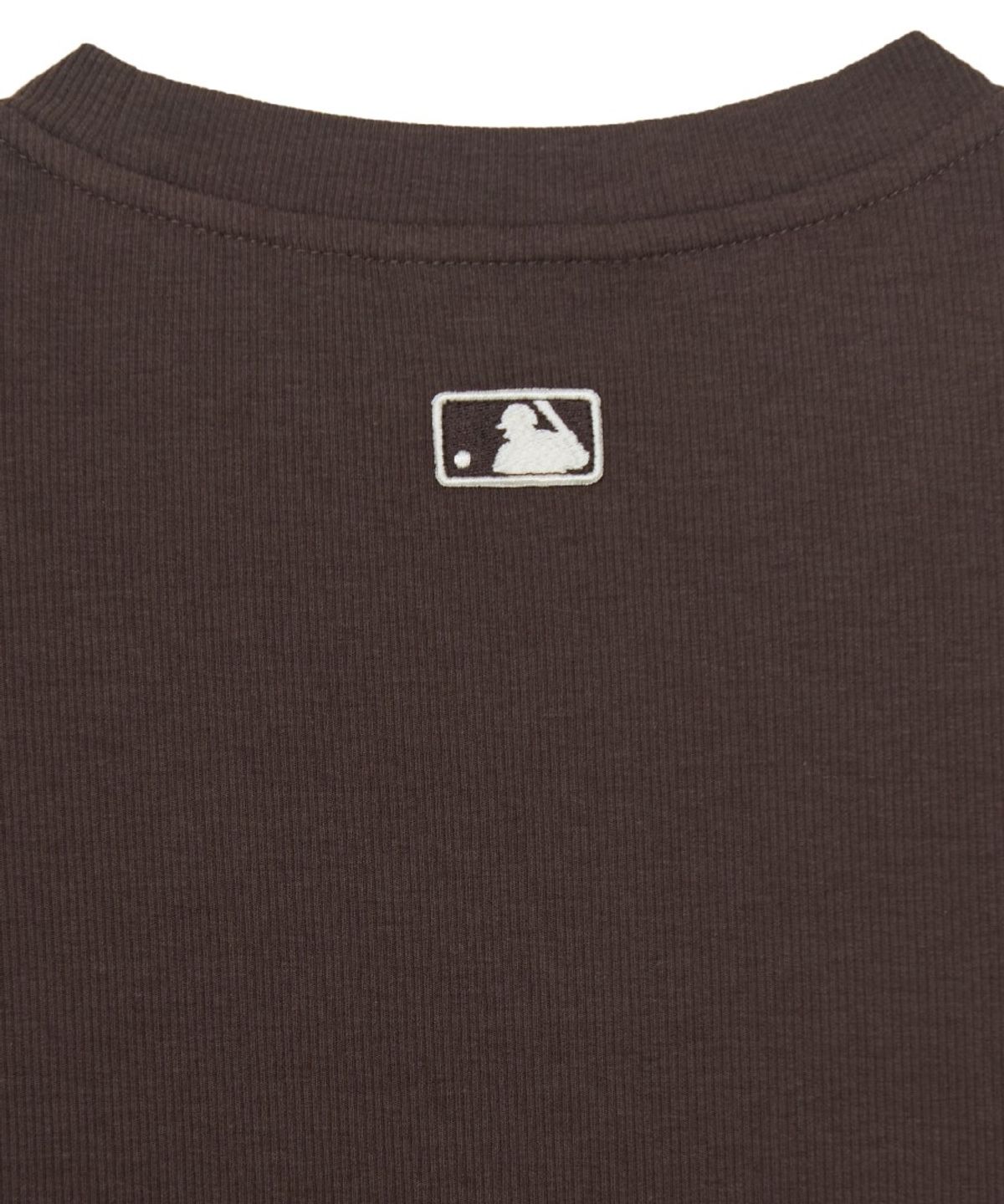 엠엘비(MLB) 여성 빈티지 슬림 골지 반팔 티셔츠 BOS (D.Brown)