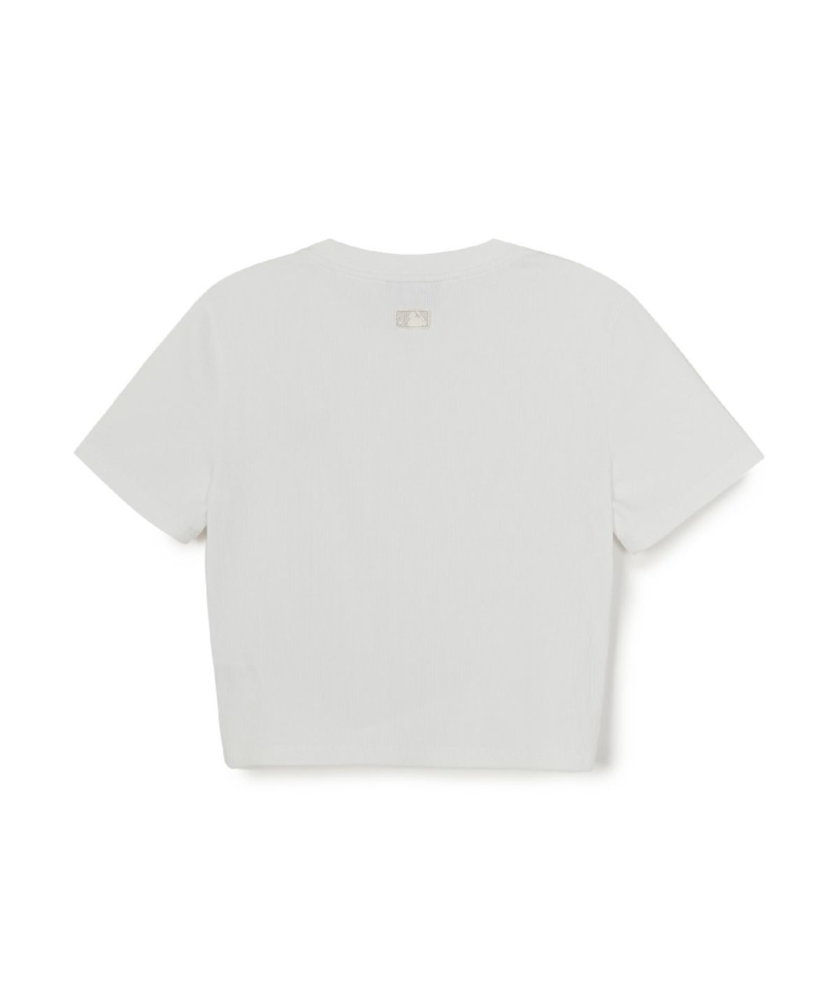 엠엘비(MLB) 여성 빈티지 슬림 골지 반팔 티셔츠 NY (White)
