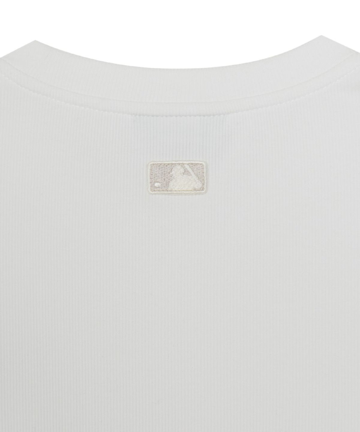 엠엘비(MLB) 여성 빈티지 슬림 골지 반팔 티셔츠 NY (White)