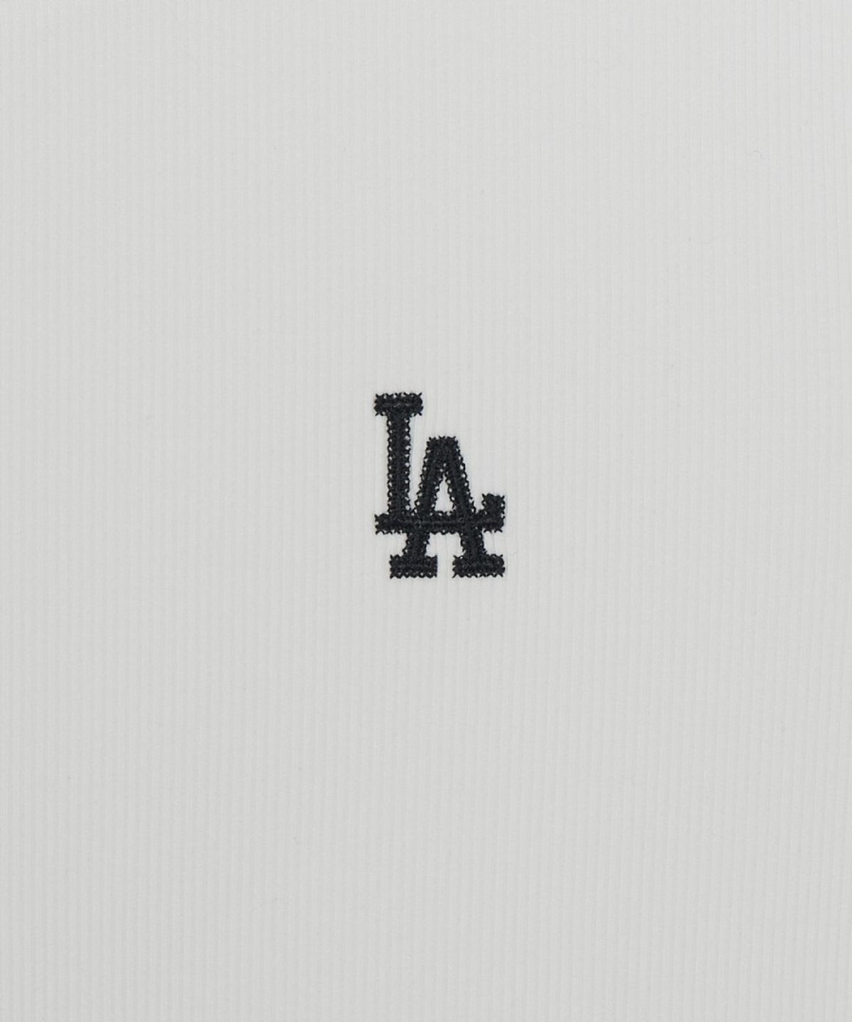 엠엘비(MLB) 여성 빈티지 슬림 골지 반팔 티셔츠 LA (White)