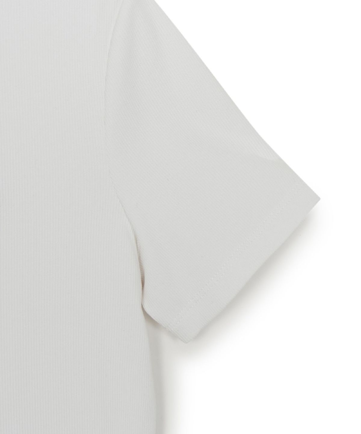 엠엘비(MLB) 여성 빈티지 슬림 골지 반팔 티셔츠 LA (White)