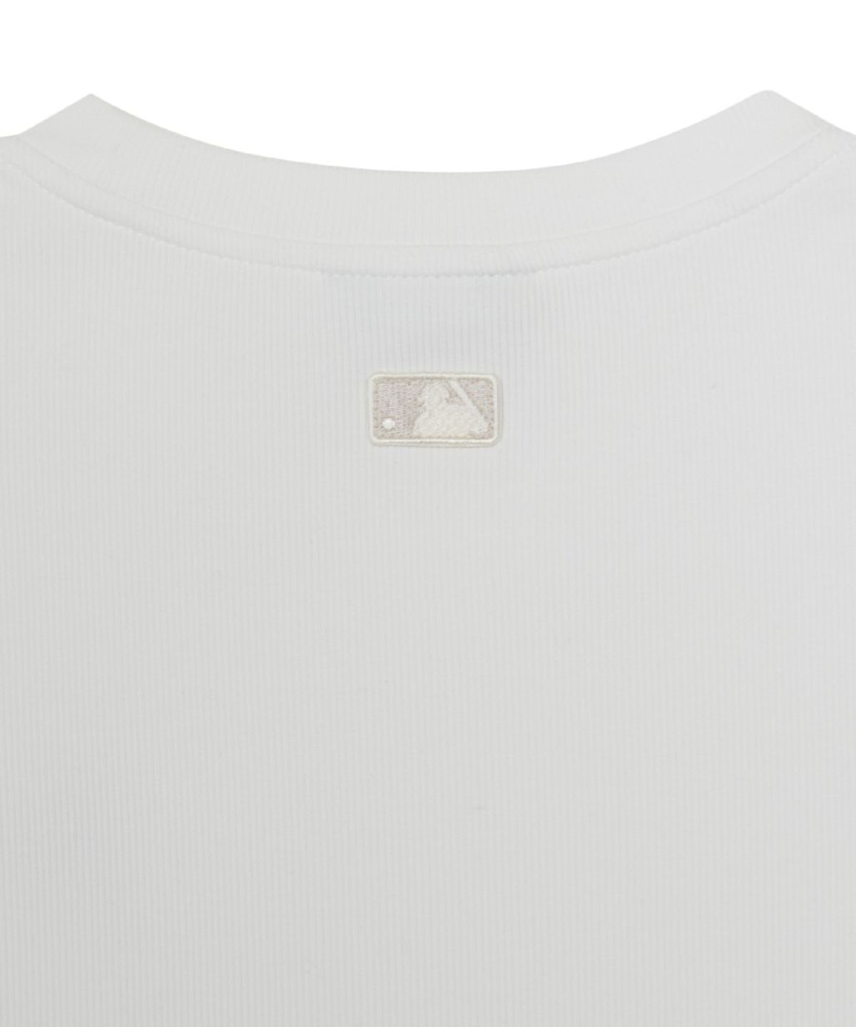 엠엘비(MLB) 여성 빈티지 슬림 골지 반팔 티셔츠 LA (White)