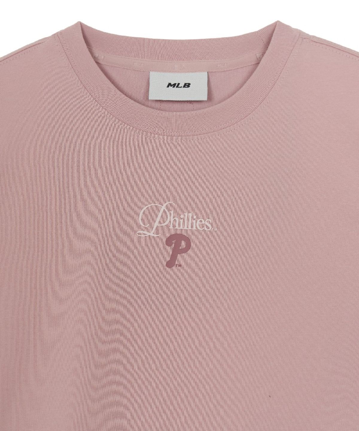 엠엘비(MLB) 여성 셰리프 로고 포인트 컴포터블 크롭 반팔 티셔츠 PHI (L.Pink)