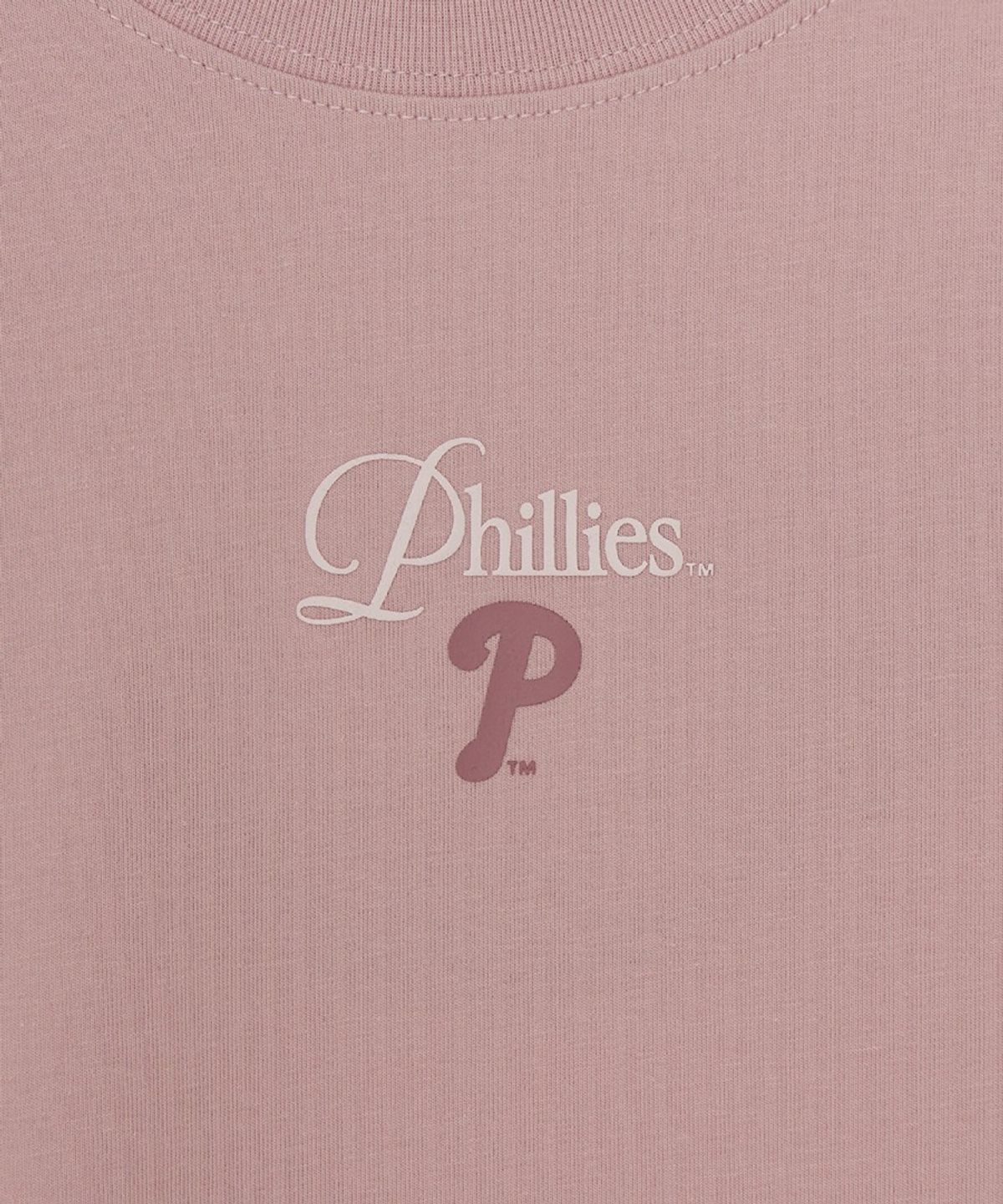 엠엘비(MLB) 여성 셰리프 로고 포인트 컴포터블 크롭 반팔 티셔츠 PHI (L.Pink)