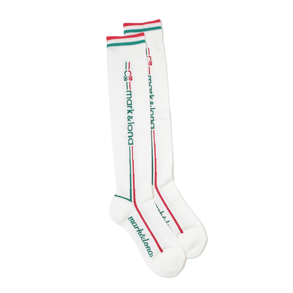 마크앤로나(MARK&LONA) W GN SIDE LINE KNEE SOCKS LS1YS32F