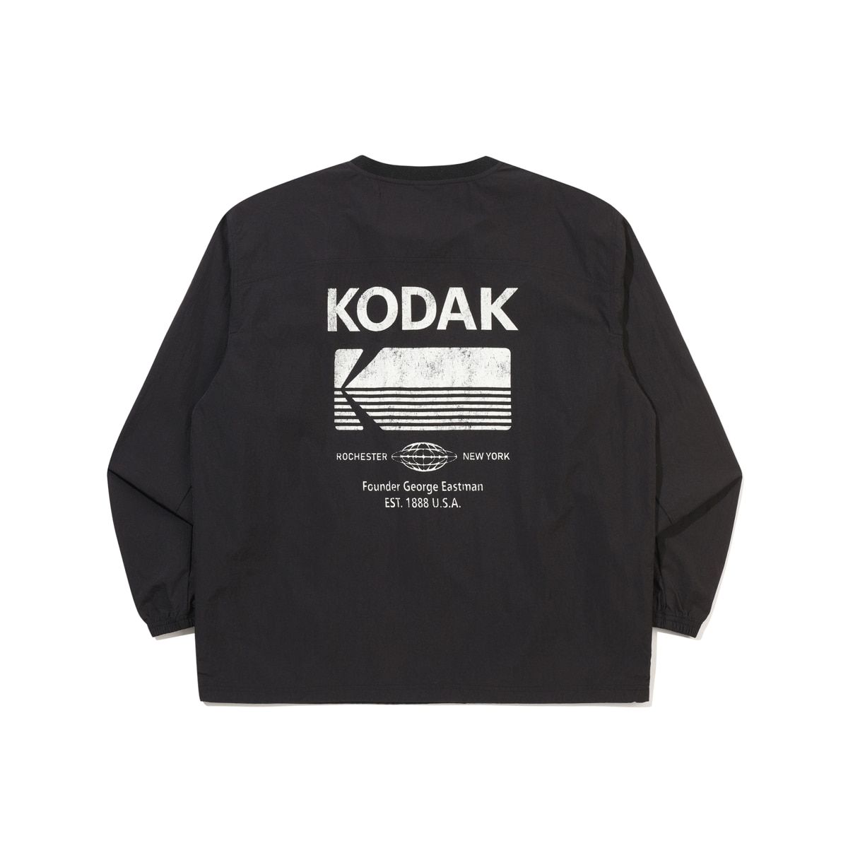 코닥(KODAK) 빈티지 로고 긴팔 피스테 BLACK