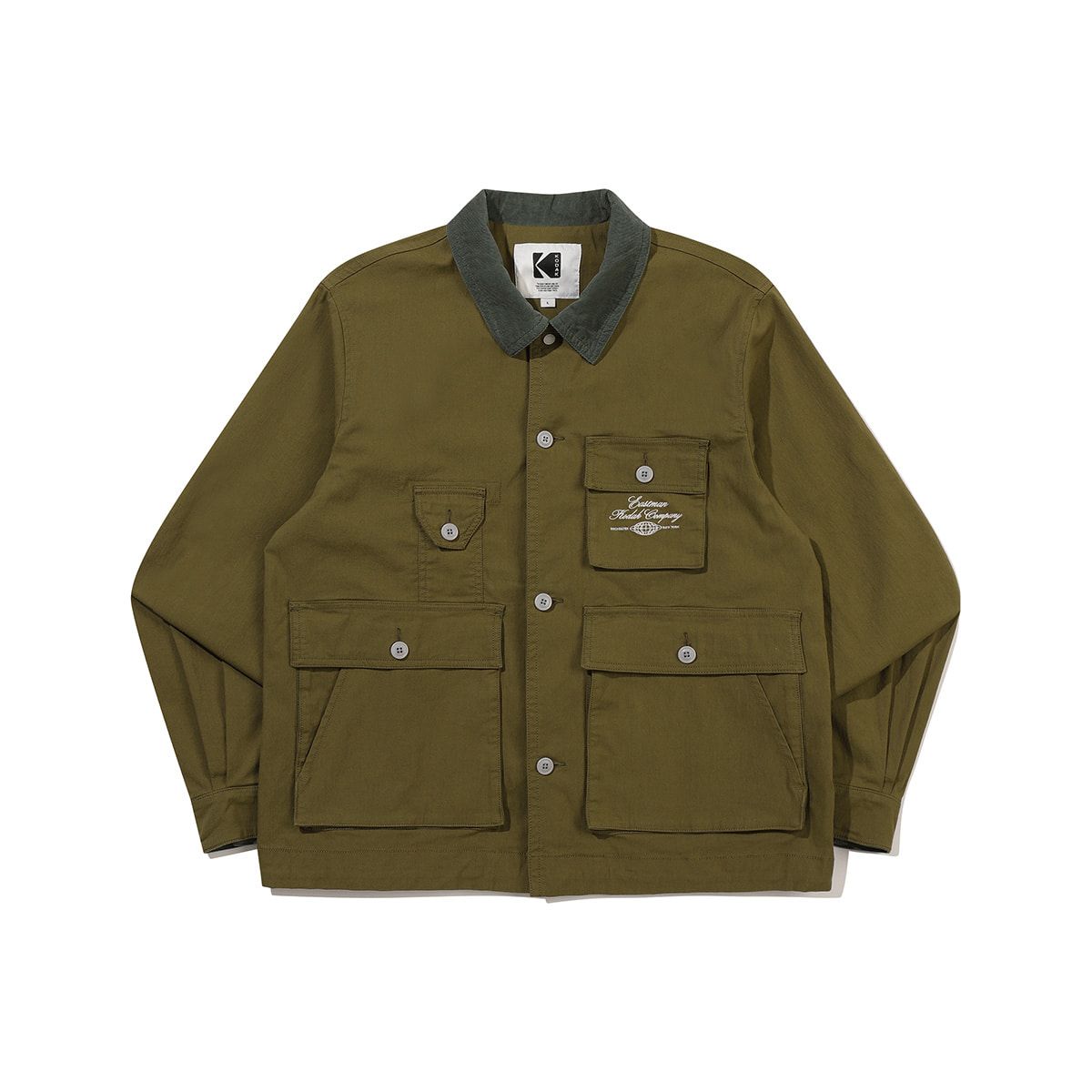 코닥(KODAK) 코튼 카라 워크 자켓 KHAKI