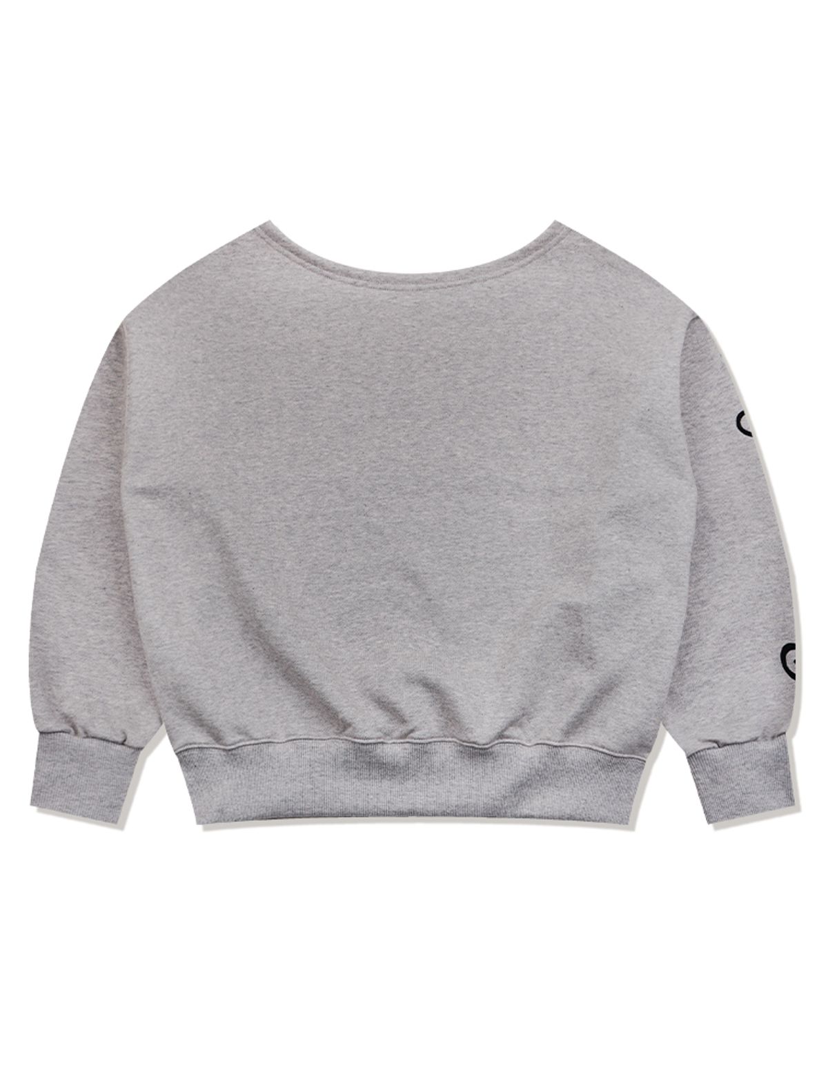 라 메종 스튜디오(LA MAISON STUDIO) LOGO OFF-SHOULDER SWEATSHIRTS MELANGRAY(FCG1TS731W)