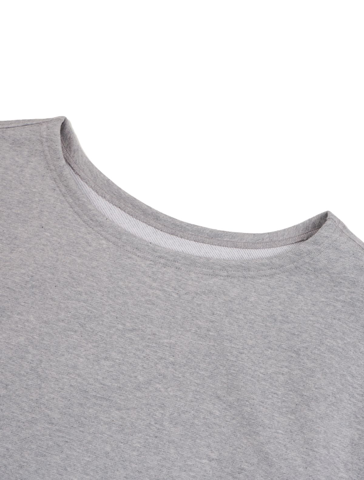 라 메종 스튜디오(LA MAISON STUDIO) LOGO OFF-SHOULDER SWEATSHIRTS MELANGRAY(FCG1TS731W)