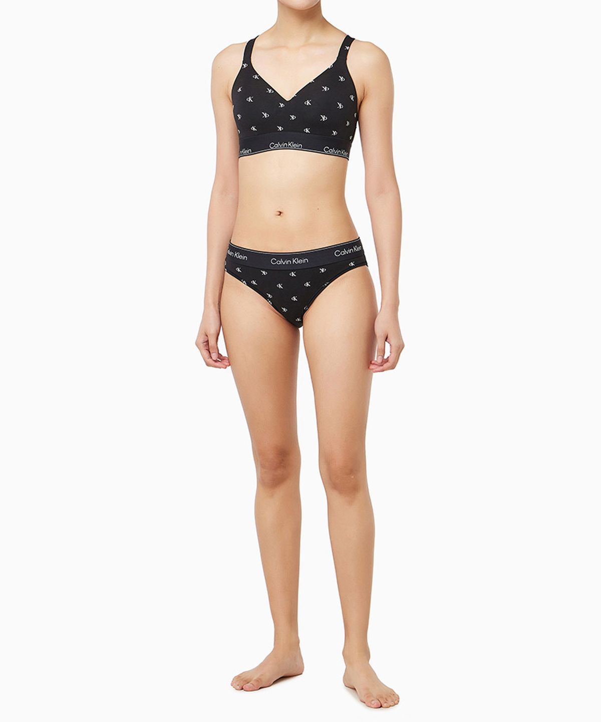 캘빈클라인 언더웨어(CALVIN KLEIN UNDERWEAR) 여성 아이콘 코튼 모달 리프트 브라렛_QF8500ADPCS