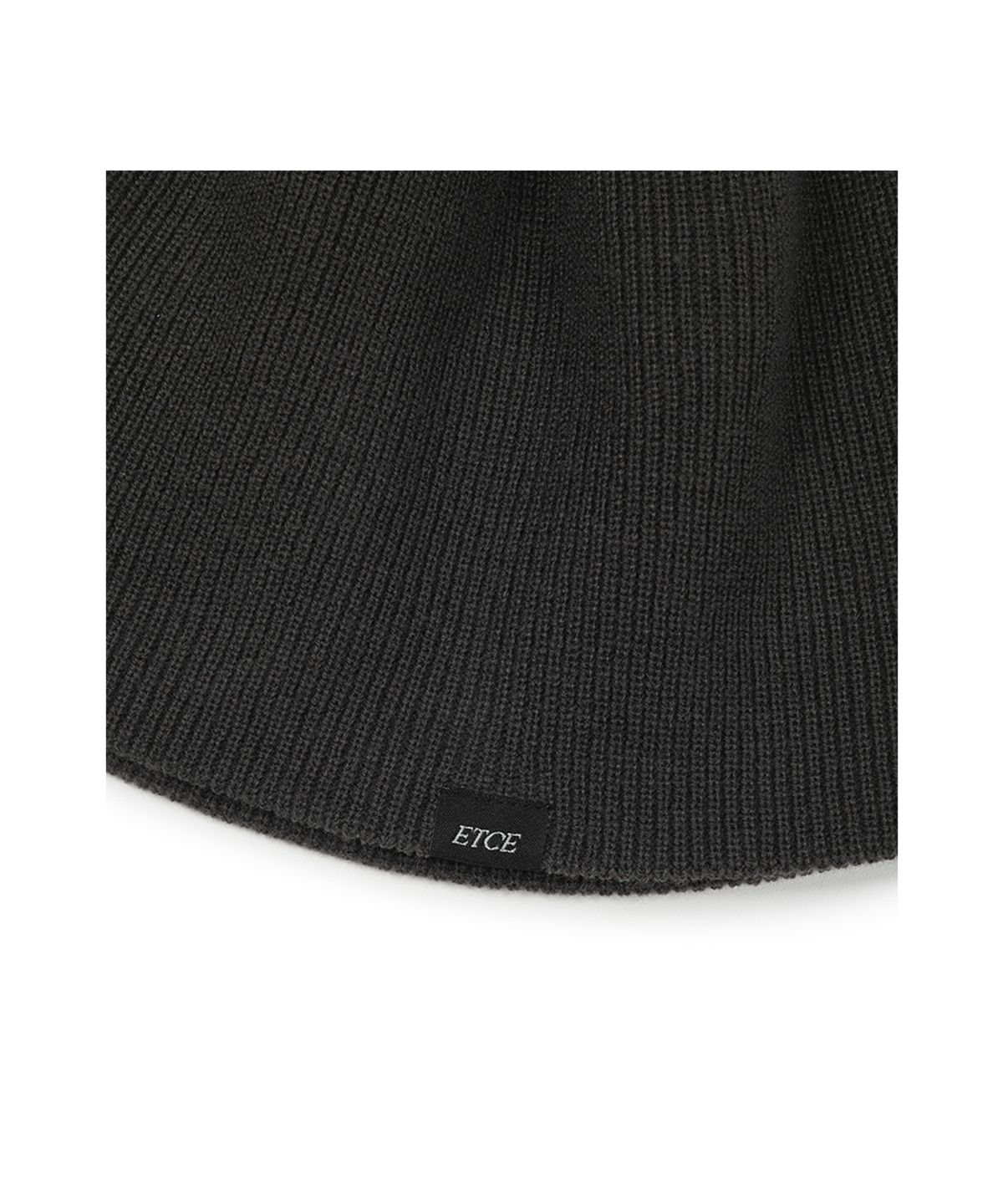 이티씨이(ETCE) LABEL BEANIE (CHARCOAL)