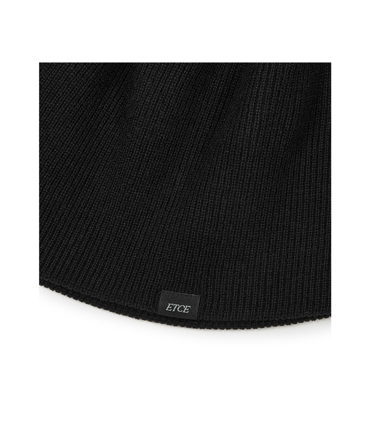 이티씨이(ETCE) LABEL BEANIE (BLACK)