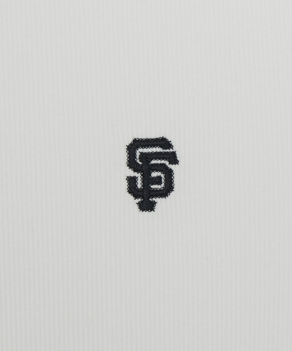 엠엘비(MLB) 여성 빈티지 슬림 골지 반팔 티셔츠 SF (White)