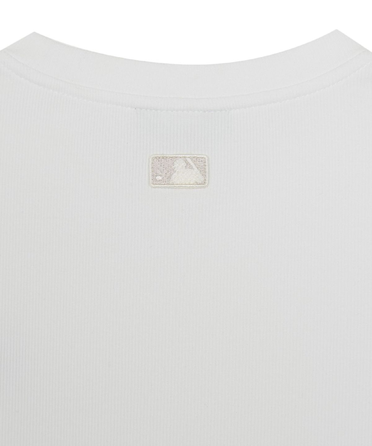 엠엘비(MLB) 여성 빈티지 슬림 골지 반팔 티셔츠 SF (White)
