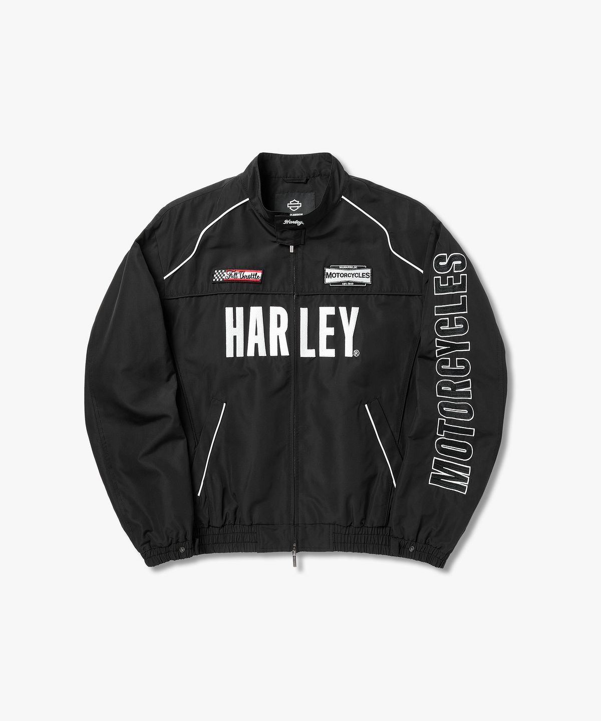 할리데이비슨 컬렉션스®(HARLEY-DAVIDSON COLLECTIONS®) [ICONIC] 할리 모토 레이싱 자켓 블랙_HH16103004