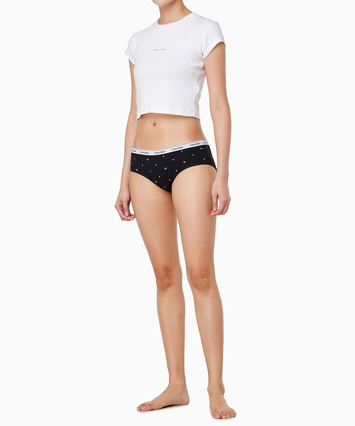 캘빈클라인 언더웨어(CALVIN KLEIN UNDERWEAR) 여성 아이콘 로고 힙스터_QD50452YG