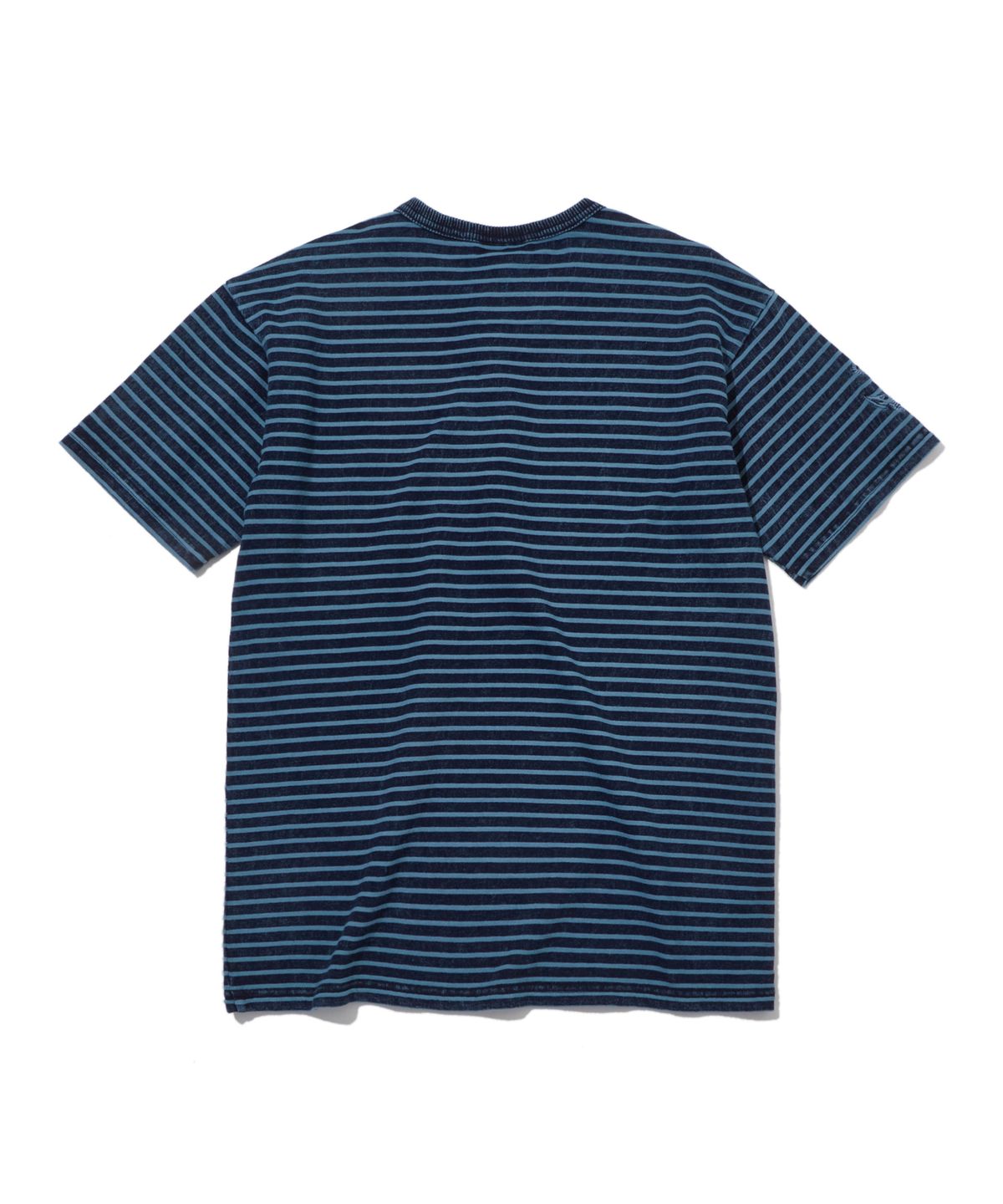 펜필드(PENFIELD) [TRAILWEAR]인디고 스트라이프 미니쭈리 마린자수 티셔츠 블루_FS2KT14U