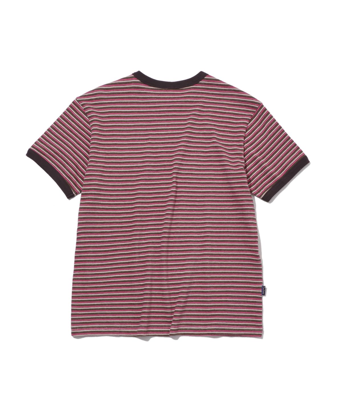 펜필드(PENFIELD) 와타나베 스트라이프 빈티지 시리즈 반팔 티셔츠 브라운_FS2KT70U