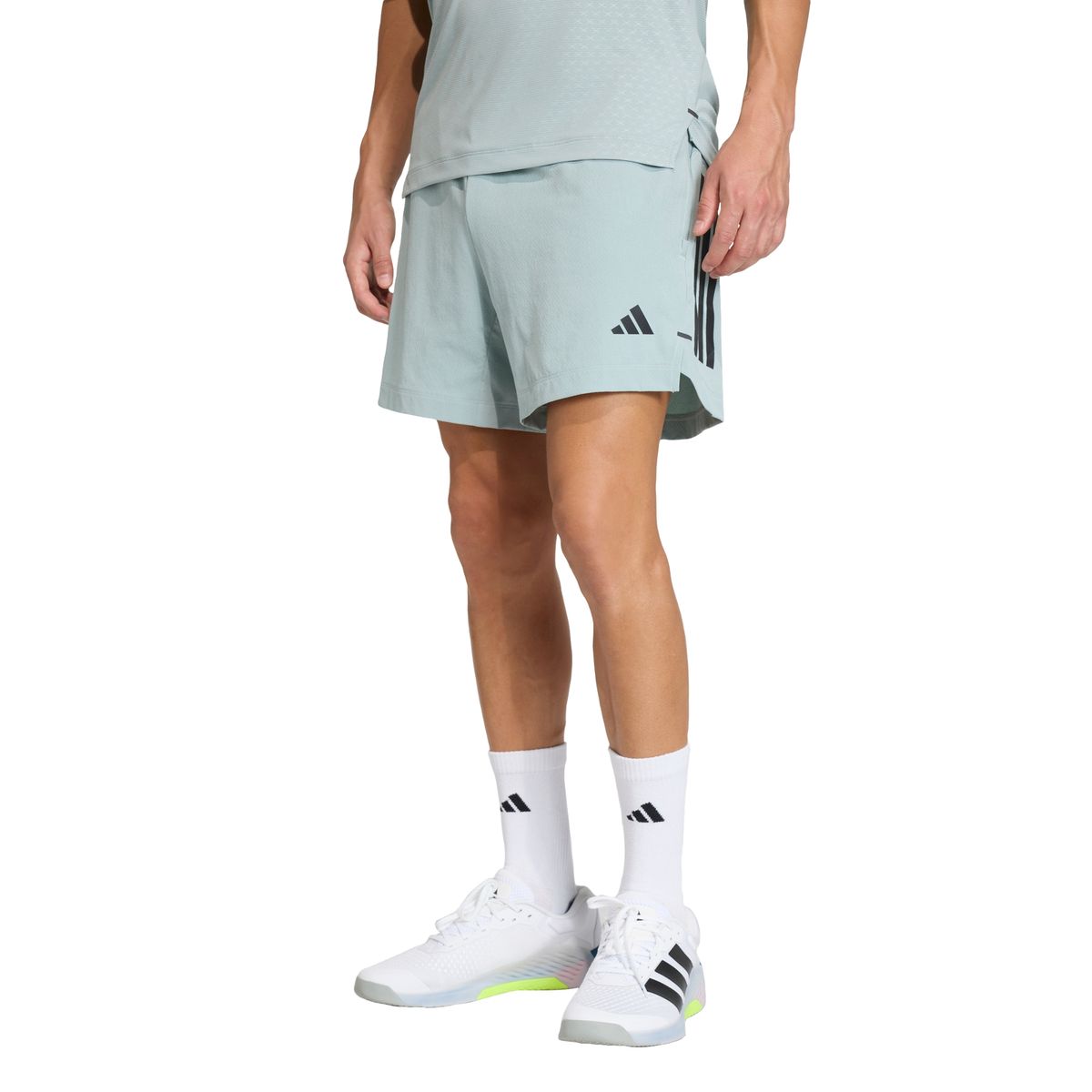 아디다스(ADIDAS) D4T 프라임 3-스트라이프 쇼츠 KD0357