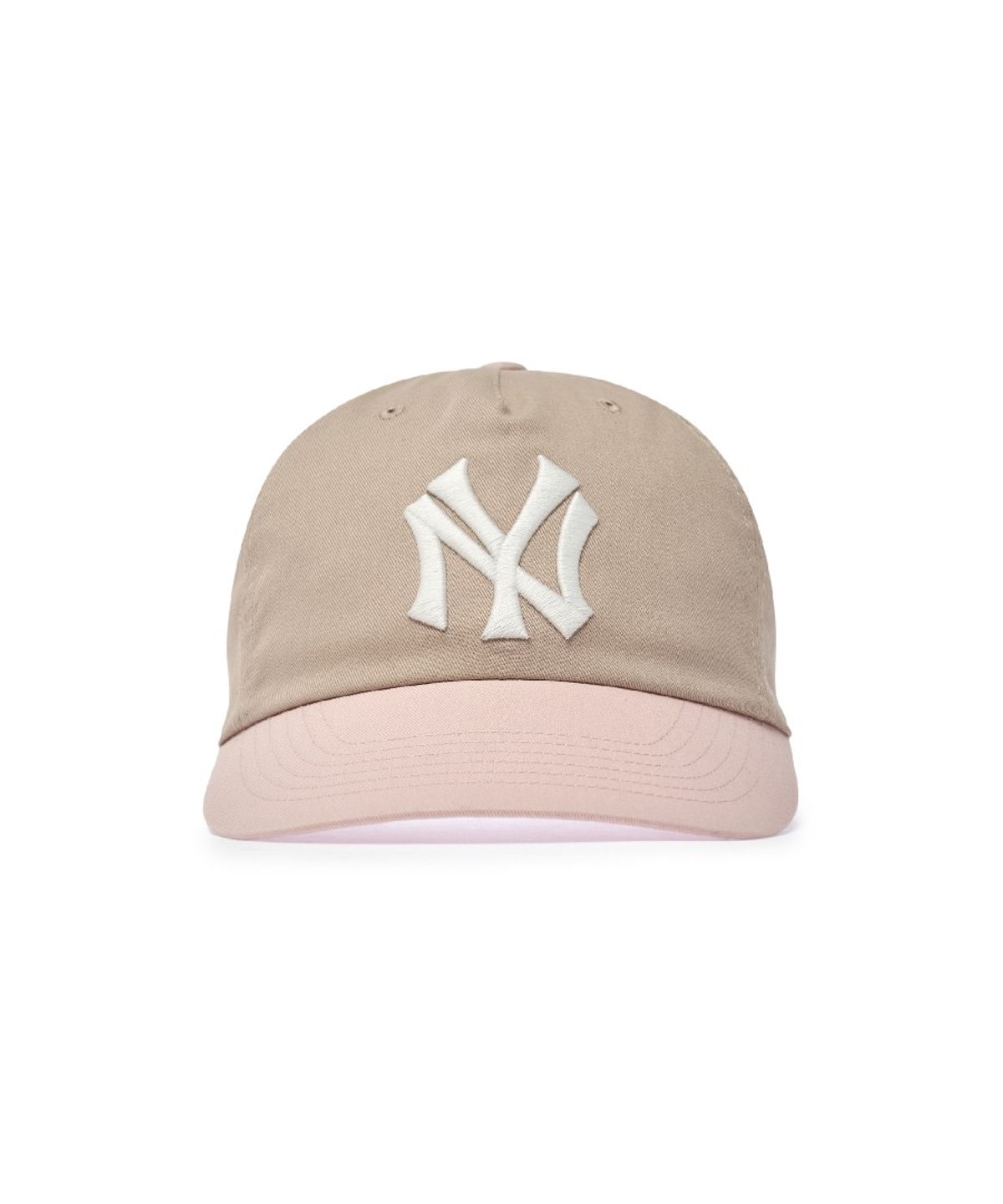 엠엘비(MLB) Q핏 배색 언스트럭쳐 볼캡 NY (Mg.Sand)