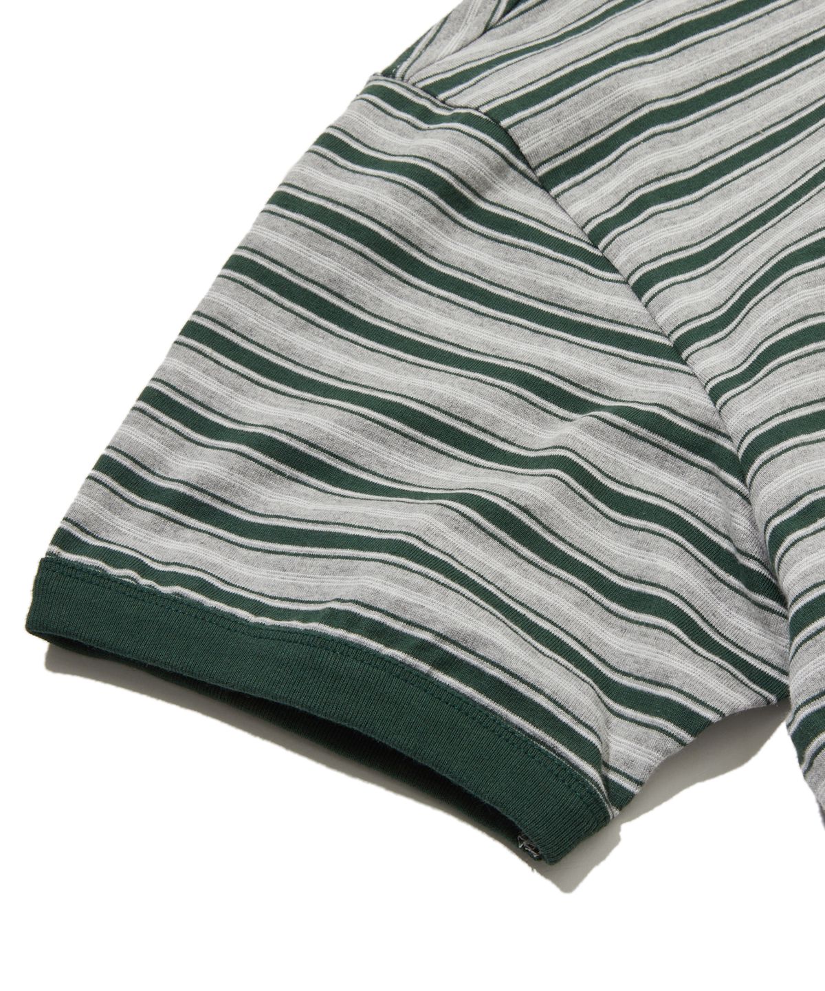 펜필드(PENFIELD) 멀티 스트라이프 세일러 맨 반팔 티셔츠 그레이_FS2KT32U