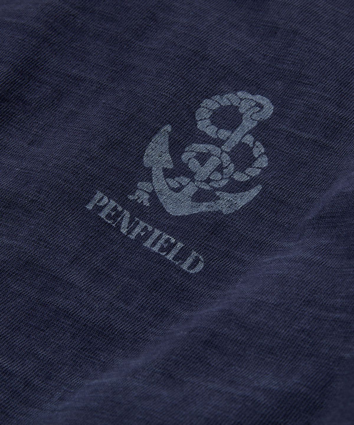 펜필드(PENFIELD) 슬럽 유니브 긴소매 티셔츠 네이비_FS1KT44U