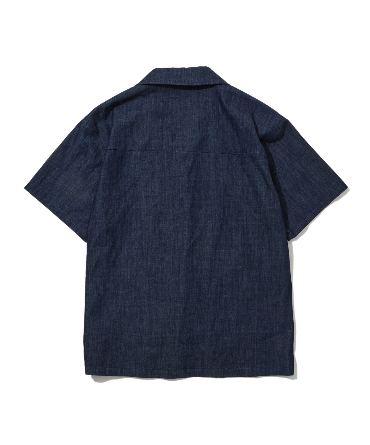 펜필드(PENFIELD) 워시드 슬럽 구아야베라 반팔 셔츠 인디고_FS2WR14U