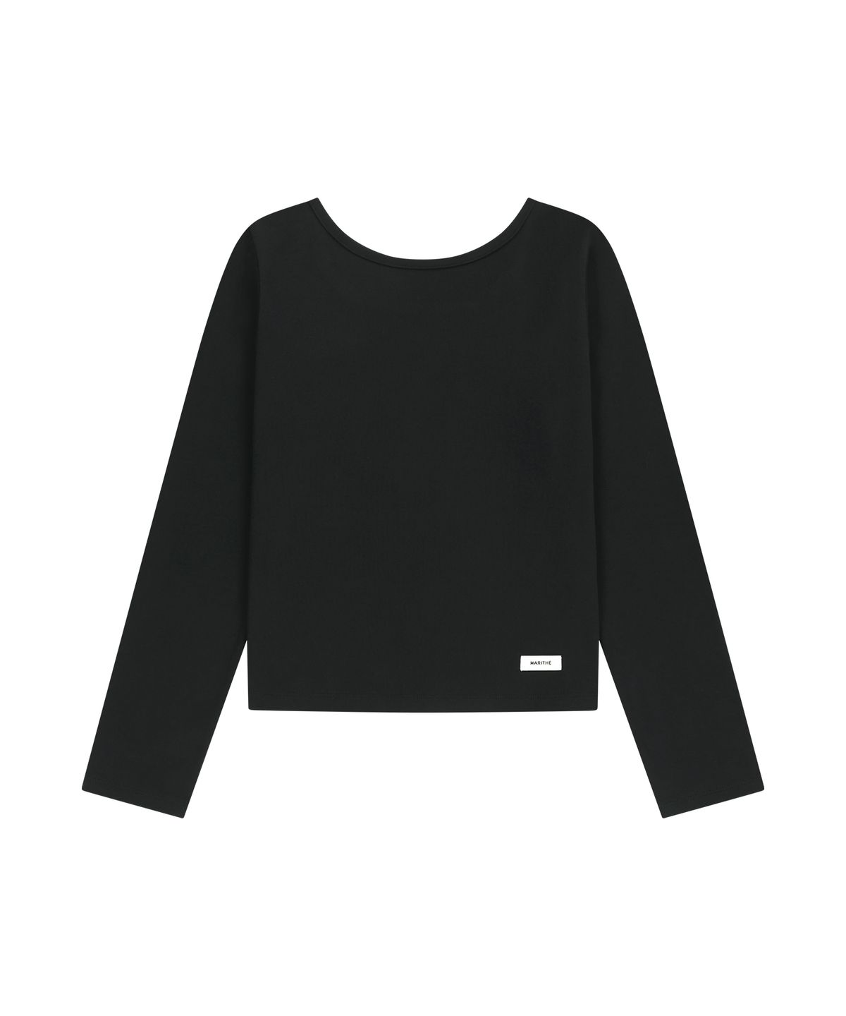 마리떼 프랑소와 저버(MARITHÉ + FRANҪOIS GIRBAUD) W BASIC SCOOP BACK LONG SLEEVE black