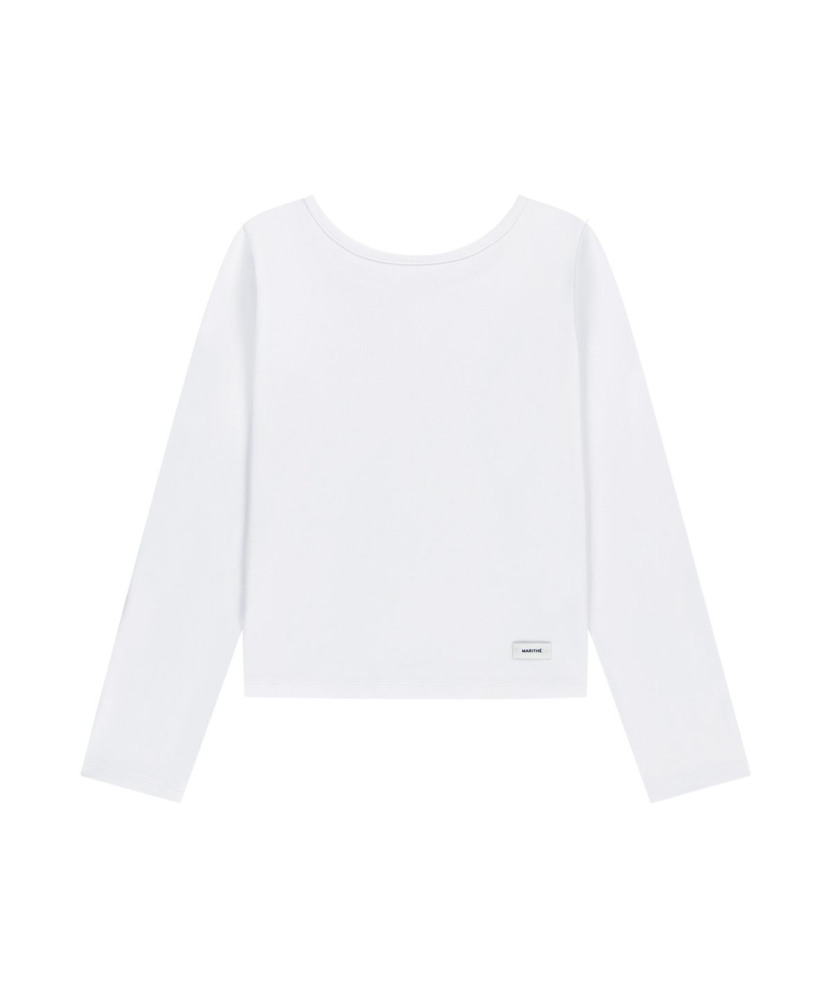 마리떼 프랑소와 저버(MARITHÉ + FRANҪOIS GIRBAUD) W BASIC SCOOP BACK LONG SLEEVE white