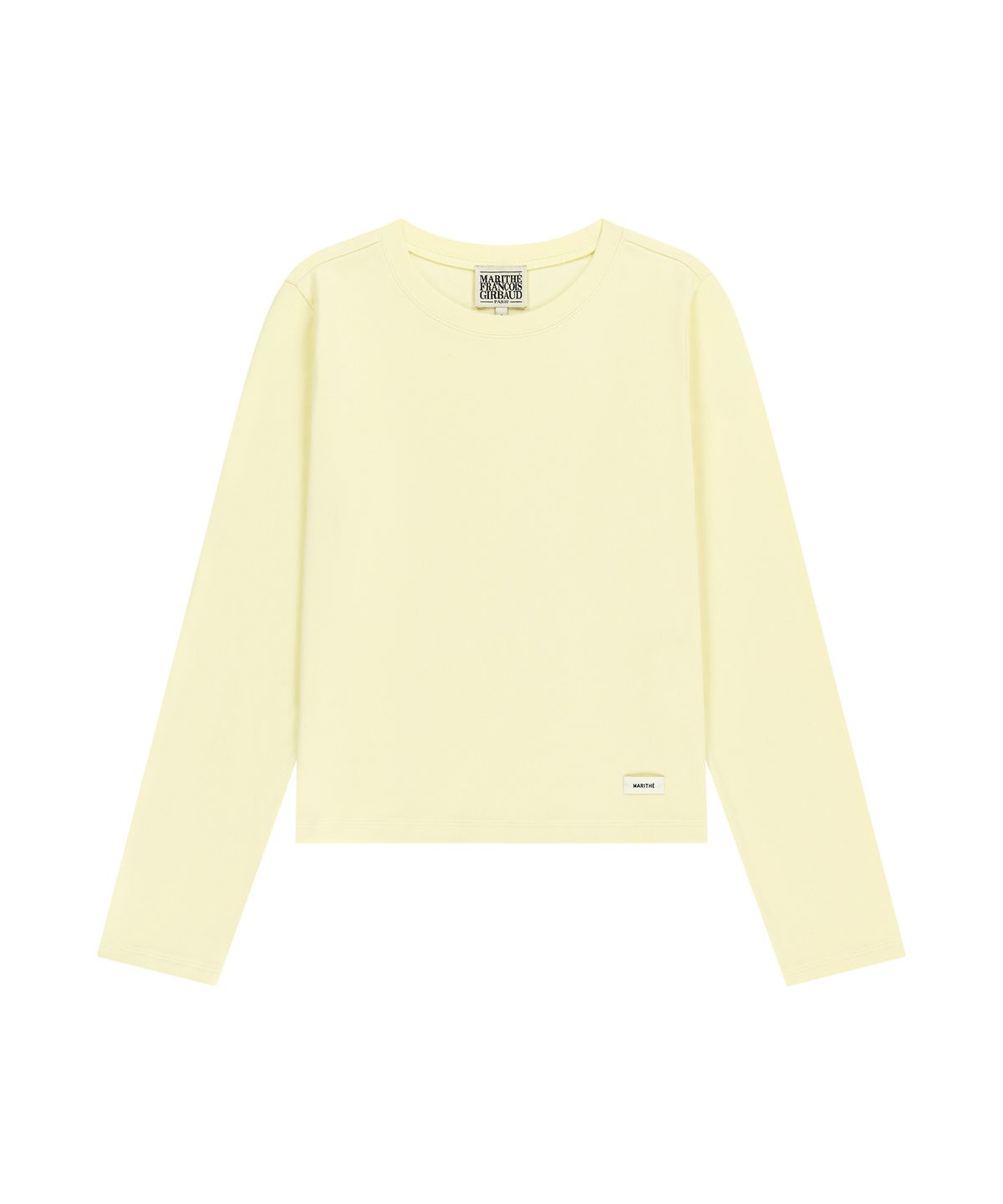 마리떼 프랑소와 저버(MARITHÉ + FRANҪOIS GIRBAUD) W BASIC LONG SLEEVE light yellow