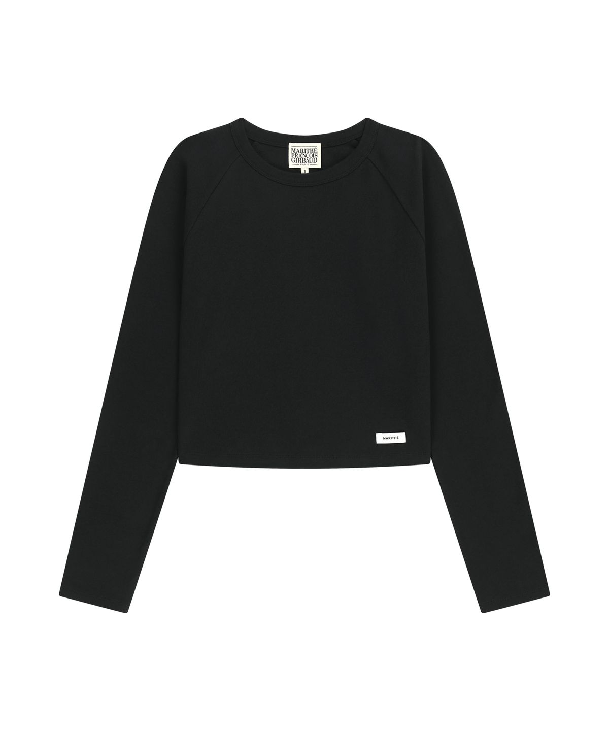 마리떼 프랑소와 저버(MARITHÉ + FRANҪOIS GIRBAUD) W BASIC CROP LONG SLEEVE black