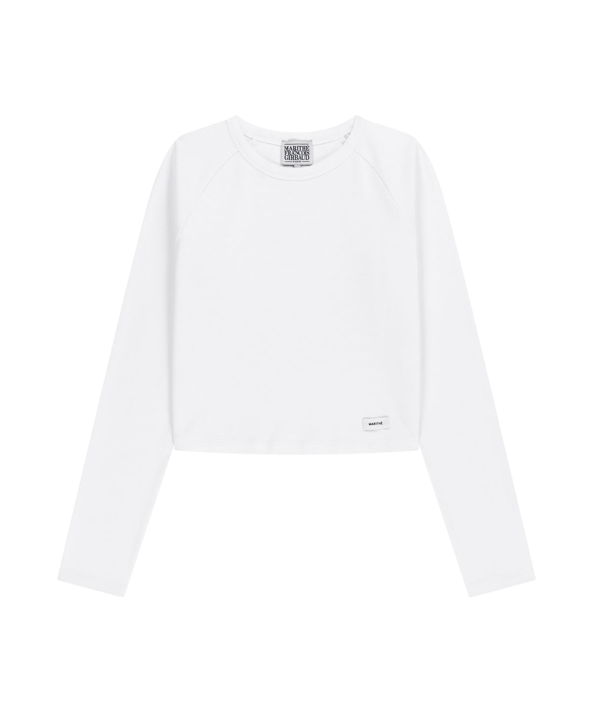 마리떼 프랑소와 저버(MARITHÉ + FRANҪOIS GIRBAUD) W BASIC CROP LONG SLEEVE white
