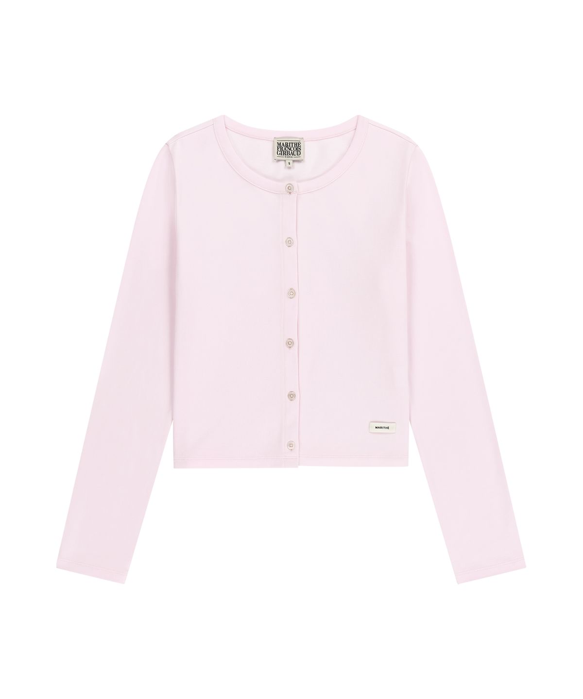 마리떼 프랑소와 저버(MARITHÉ + FRANҪOIS GIRBAUD) W BASIC COTTON CARDIGAN light pink