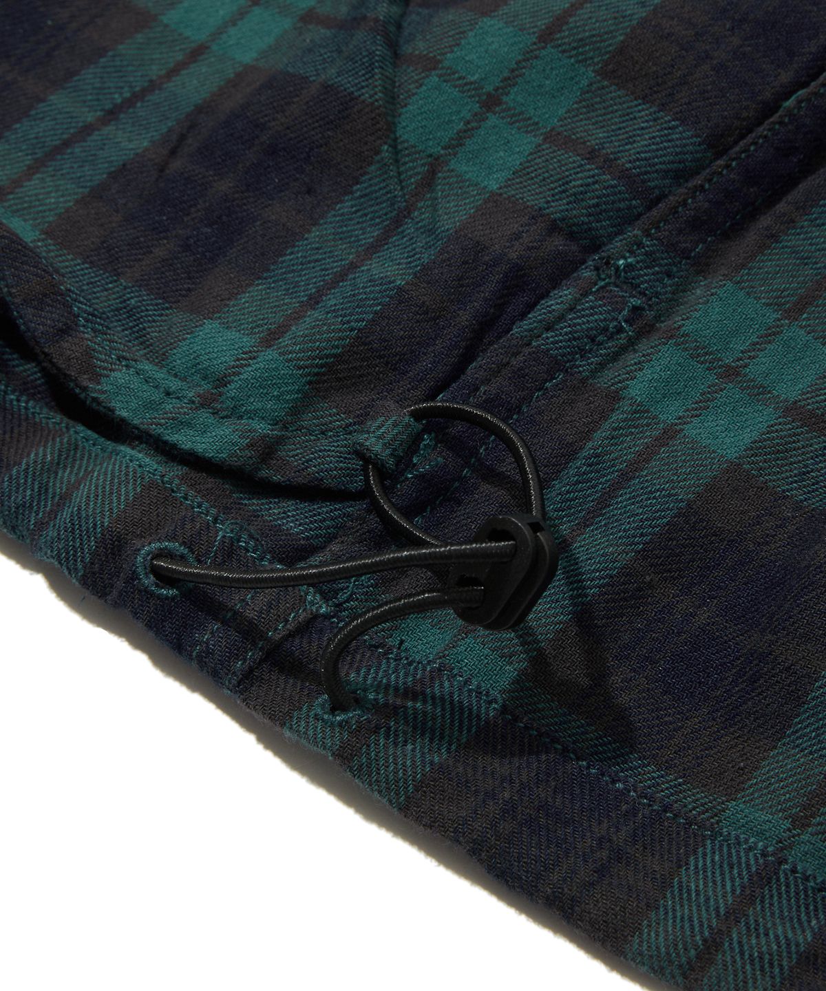 펜필드(PENFIELD) 워시드 코튼 체크 집업 셔츠 그린_FS1WJ06U